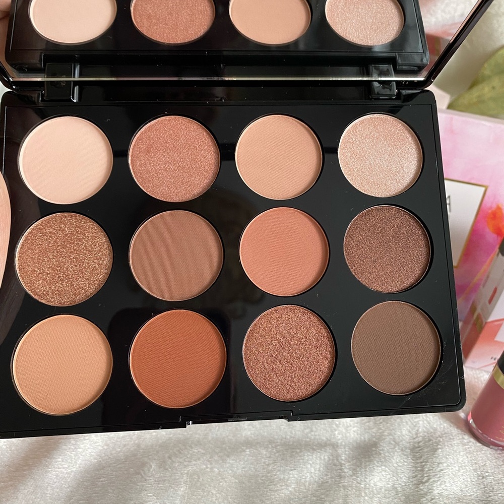 Laura Geller Eyeshadow Palette and MINI TINTED LIP OIL COLORS CHAMPION,KNOCKOUT - Picture 3 of 12